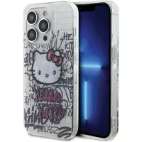 Hello Kitty IML Kitty On Bricks Graffiti-etui til iPhone 14 Pro Max - hvid