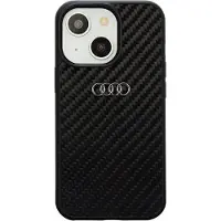 Audi kulfiber iPhone 14 6,1" sort/sort hardcase AU-TPUPPCIP14-R8/D2-BK
