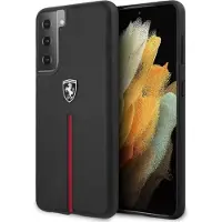 Ferrari Samsung Galaxy S21 Hardcover Læderetui Sort