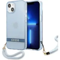GUESS GUHCP13MHTSGSB iPhone 13 6.1 "blå / blå hardcase Gennemsigtig Stap