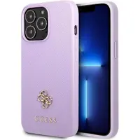GUESS GUHCP13XPS4MU iPhone 13 Pro Max 6,7" lilla/lilla hardcase Saffiano 4G Lille metallogo