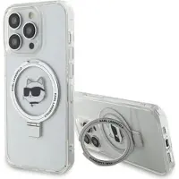 Karl Lagerfeld KLHMP15XHMRSCHH iPhone 15 Pro Max 6.7" White Hardcase Ringstand Choupette MagSafe