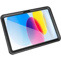 4smarts Active Pro Stark - Beskyttende vandtæt etui til tablet - grov - termoplastisk polyuretan (TPU), polykarbonat, gummi - sort, gennemsigtig - for Apple 10.9-inch iPad (10. generation)