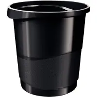 Esselte Europost VIVIDA - Papirkurv - 14 L - håndtag - sort