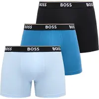 BOSS Pakke med tre par boksershorts i bomuld med stræk og logolinning