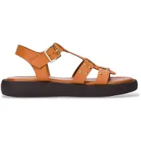 Wonders Wonderstil kvinder. AB-1567 Mousse brune lædersandaler (37), Fast, Spænder, Casual