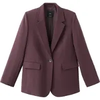 Mango Blazer 'Veronica' aubergine