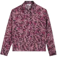 Scalpers Bluse lysviolet / neonlilla / sort