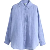 Next Bluse 'Premium' blå-meleret