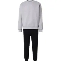 Jack & Jones Joggingdragt 'JJEBRADLEY' grå / sort