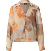 Vero Moda Bluse 'VMHOLLY' brun / grå / orange