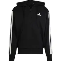 Adidas Essentials 3 Stripes French Terry Sweatshirt Med Lynlås