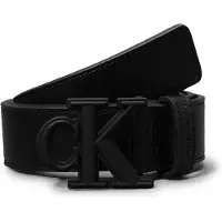 Calvin Klein Jeans Bælte 'Kids' Tonal Logo Buckle' sort
