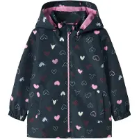 Name it Overgangsjakke 'NMFMAxi' safir / lyseblå / lys pink / mørkerød