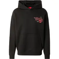 HUGO Sweatshirt 'Dagethood' rød / sort