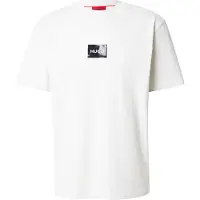 HUGO T-shirt i bomuldsjersey med skildpaddemønstret logomærkat