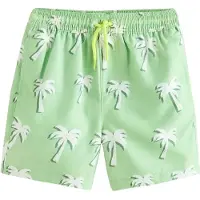 Next Badeshorts grøn / lysegrøn / hvid