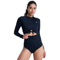Roxy Beach Essential Langærmet Shorty-våddragt Med Lynlås Bagpå Til Damer