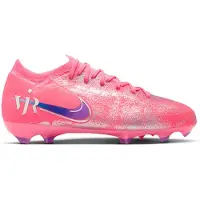 Nike Air Zoom Mercurial Vapor 16 Pro FG Vini Jr. Personal Edition - Pink/Blå Børn - Græs (FG), størrelse 36