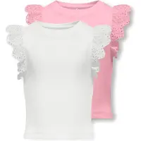 ONLY GIRLS Overdel 'KOGDrea' lys pink / hvid