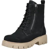Caprice Bootie, blue, made of Leather with Block heel, Size 38
