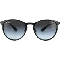 Ray-Ban - Mærker - Erika Metal Polished Black Light Grey Gradient Dark Grey til Unisex - Sort