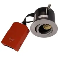 Lemvigh-Muller EXO 66 Udendørs indbygningsspot, rund, børstet aluminum