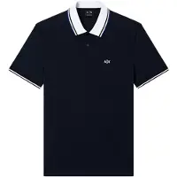 Armani Exchange A|X Armani Exchangetil mænd. XM002350AF10366UB101 Marineblå poloshirt med smal pasform (XXL), Casual, Grøn, Bomuld, Korte ærmer