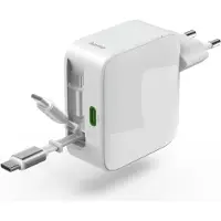Hama Foldable 2x Qc Pd 30w Usb-c Vægoplader