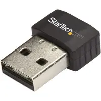 StarTech.com Startech Wireless USB WiFi Adapter - Dual Band AC600 Wireless Dongle - 2.4GHz / 5GHz - 802.11ac Wi-Fi Laptop Adapter (USB433ACD1X1) - Netværksadapter - USB 2.0 - Wi-Fi 5 - sort