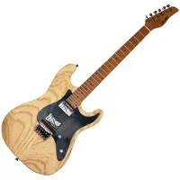 Jamstik Standard MIDI Guitar and Padded Case Natural Wood with Black Pick Guard