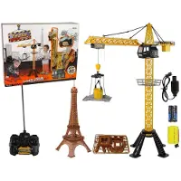 Leantoys Lean Toys Žaislinis kranas su nuotoliniu valdymu 90 cm aukščio