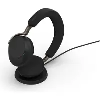 Jabra Evolve3 75 UC Link390c - Black (Incl. Wireless Charging Pad)