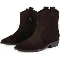 L37 HANDMADE SHOES Ankelstøvler 'WALK BETWEEN STARS' brun
