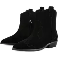 L37 HANDMADE SHOES Ankelstøvler 'WALK BETWEEN STARS' sort