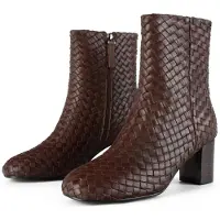 L37 HANDMADE SHOES Ankelstøvler 'GALLOP ECHO' mørkebrun