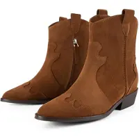 L37 HANDMADE SHOES Ankelstøvler 'WALK BETWEEN STARS' karamel
