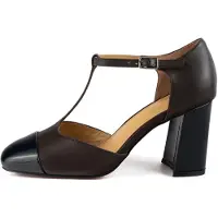 L37 HANDMADE SHOES Pumps 'GALACTIC NIGHT' brun