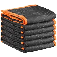 Vevor Flyttetæpper 6 stk., 2032 x 1829 mm (15,9 kg/dz) Store pakketæpper med bomuldsfyld, kraftigt polstret flyttetæppe af non-woven stof til forsendelse, indpakning, beskyttelse af møbler