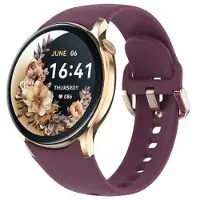Mtp Products Sense6 Elegant smartwatch med Bluetooth-opkald - vinrød