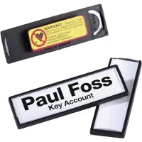 Durable Navneskilt Clip Card med magnet 1,7x6,7 cm - (25 stk.)