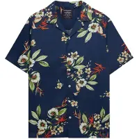 Superdry Skjorte navy / lysegul / græsgrøn / neonorange