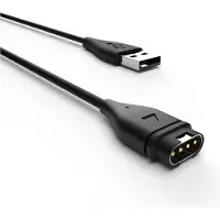 FIXED USB-A Ladekabel til Garmin Smartwatch Sort