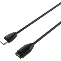 FIXED USB-C Ladekabel til Garmin Smartwatch Sort