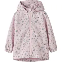 Name it Overgangsjakke 'NMFMaxi' jade / blomme / violetblå / sort