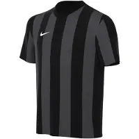 Nike Spilletrøje Dri-FIT Striped Division V - Sort/Grå/Hvid Børn, størrelse L: 147-158 cm