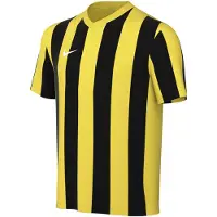 Nike Spilletrøje Dri-FIT Striped Division V - Gul/Sort/Hvid Børn, størrelse M: 137-147 cm