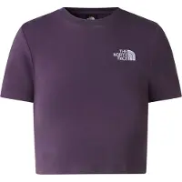 The North Face - T-shirts dame - W Essential Cropped Slim Short Sleeve Tee Endless Dusk til UnisexBomuld - Størrelse XS - Lilla