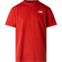 The North Face - T-shirts - M Vertical Regular Short Sleeve Tee Iron Clay til UnisexBomuld - Størrelse XXL - Rød