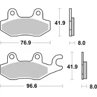 Brembo 07071 Organiske Bremseklodser